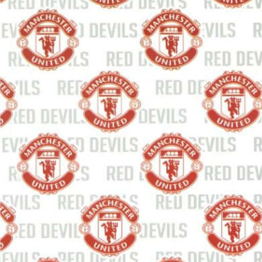 Picture of FOOTBALL WRAPPING MANCHESTER UNITED WHITE